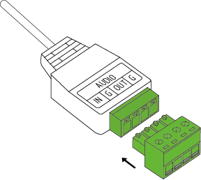 Show how to connect terminal block.