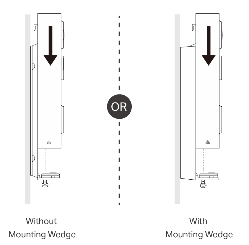 Install the doorbell to the bracket.