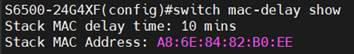 Alt text: Show the status of MAC-Delay.