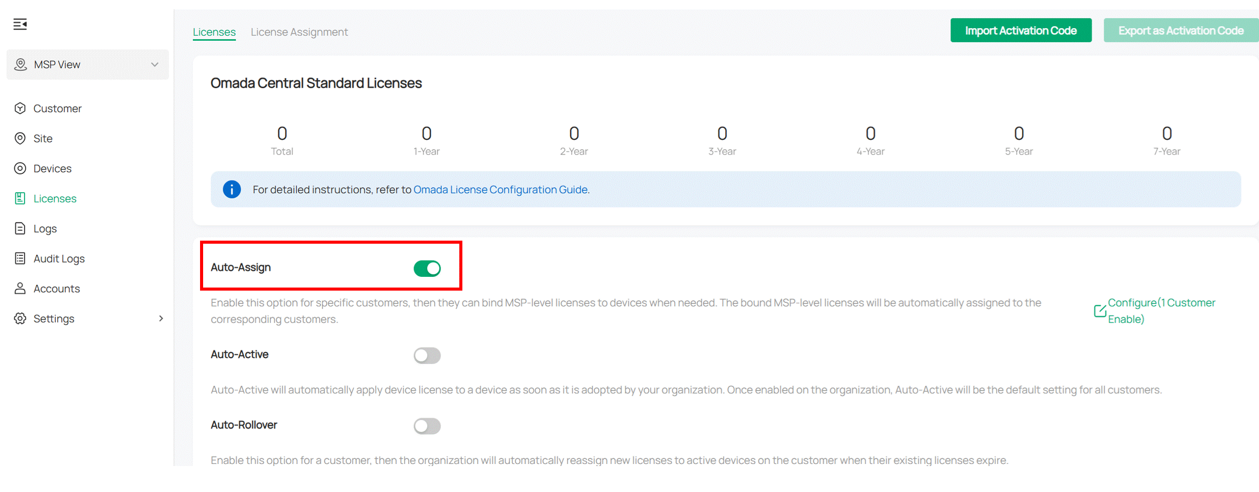 ALT TEXT: Auto-Assign button.