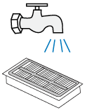 Wash the filter for RV50 Pro Omni.