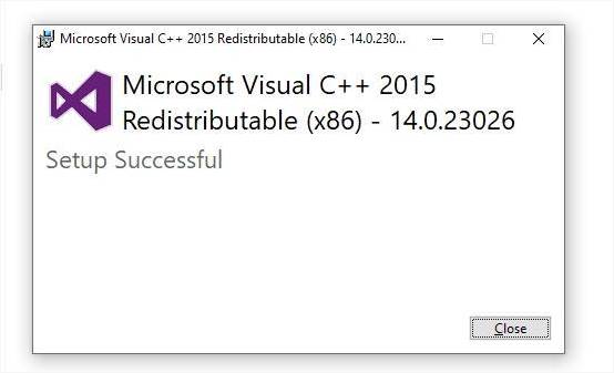 Alt text: Installation completed