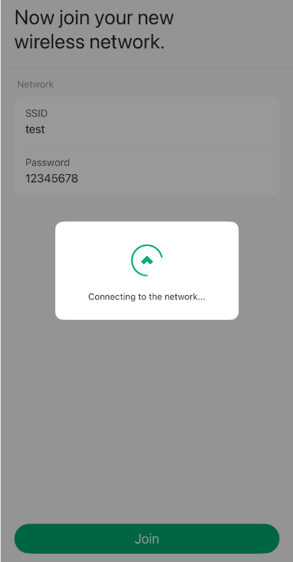 Join the new wireless network.
