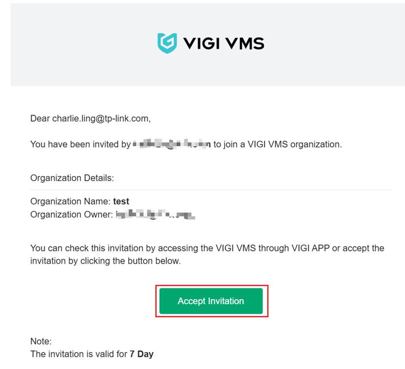 Go to email box to click accept invitation.