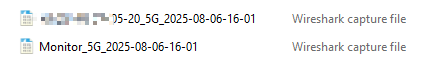 Show packet capture files.