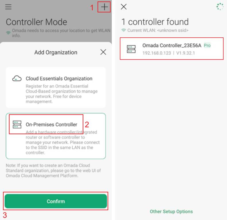Procedure of adding Omada Pro Controller to your Omada APP.