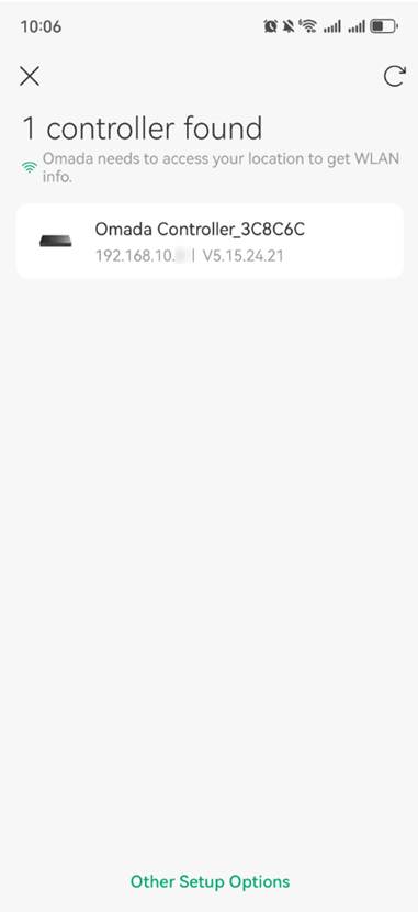 Discover the Controller in local network.