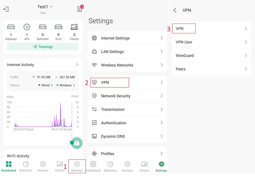 Location of VPN Configuration Settings for L2TP.