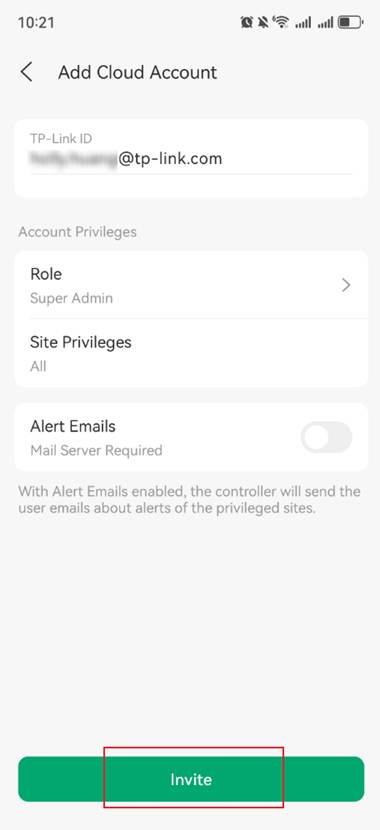 Set up an account as needed.