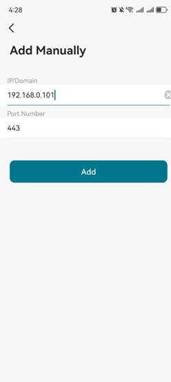 Display the input device IP page.