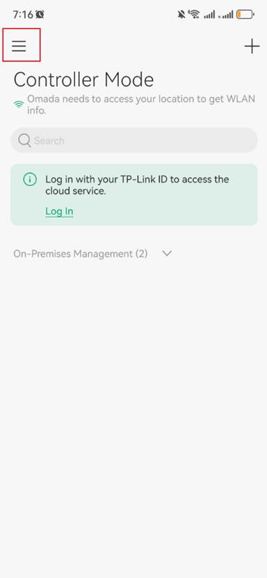 Click the three lines in the top left corner of the main page to switch modes.