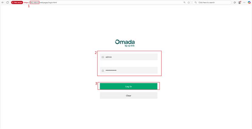 Display the router login page.