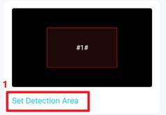 The entrance for APP to enter the detection area drawing interface.