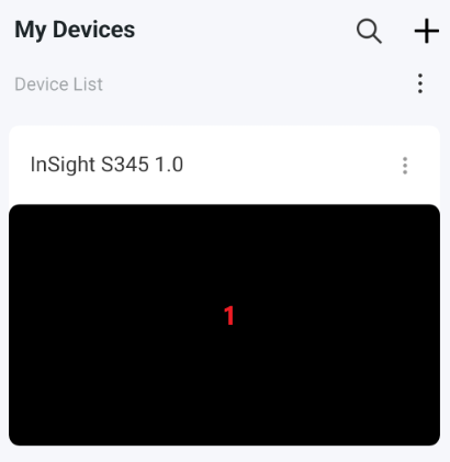 Page after adding camera to VIGI App.