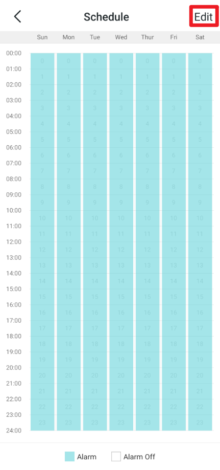 Step to set schedule.