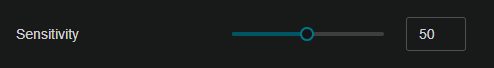 Option to set sensitivity