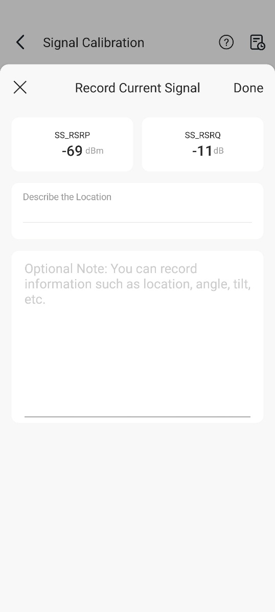 The recording page.