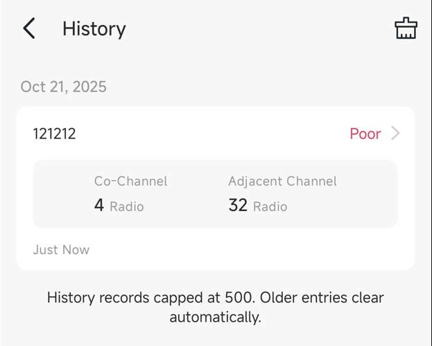 Wi-Fi Interference history.