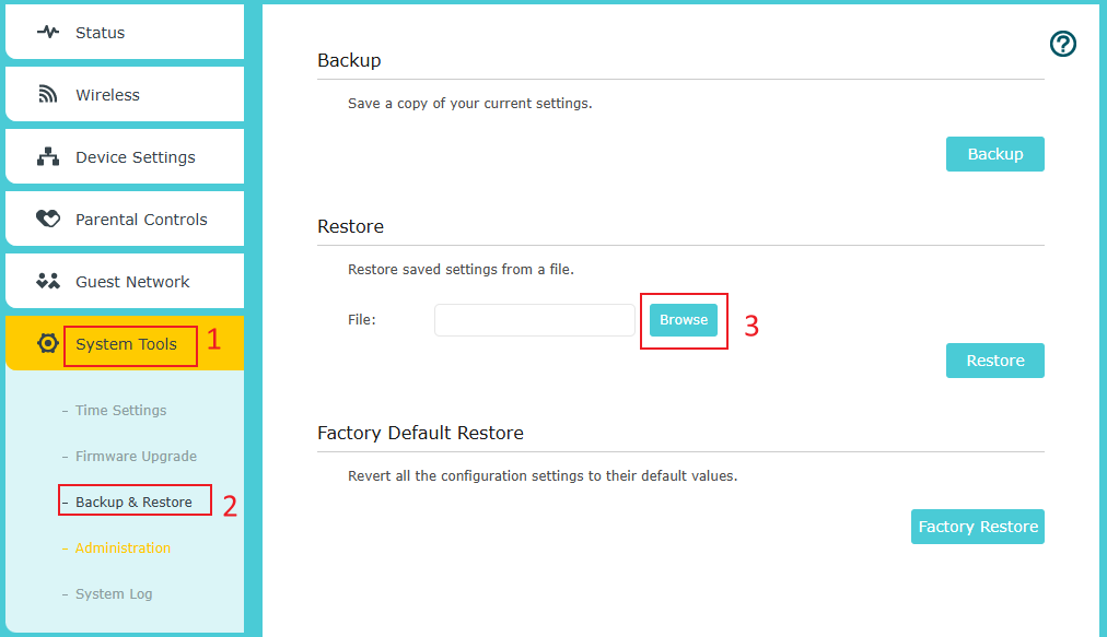 “Browse” button on the web page.