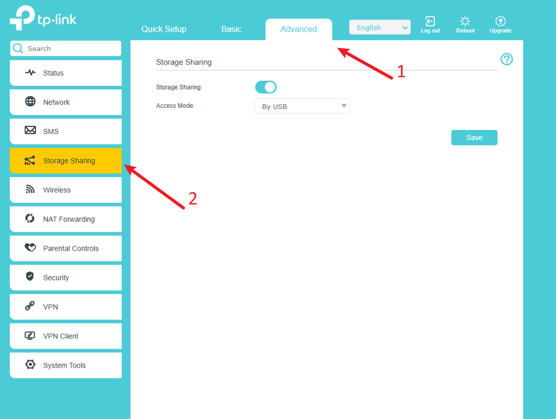 The way to find the Storage Sharing