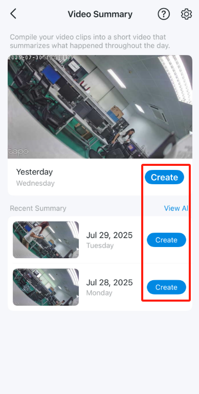 Create the video summary.