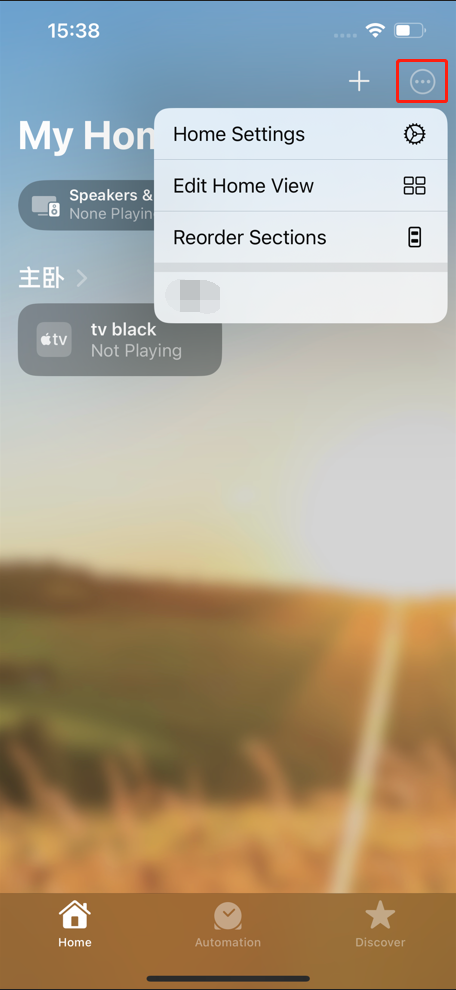 The first image shows Apple Home’s setting path in step 1.