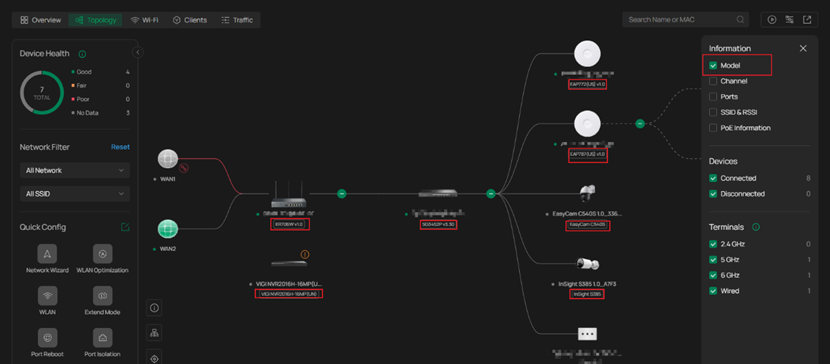 Show filter by model.