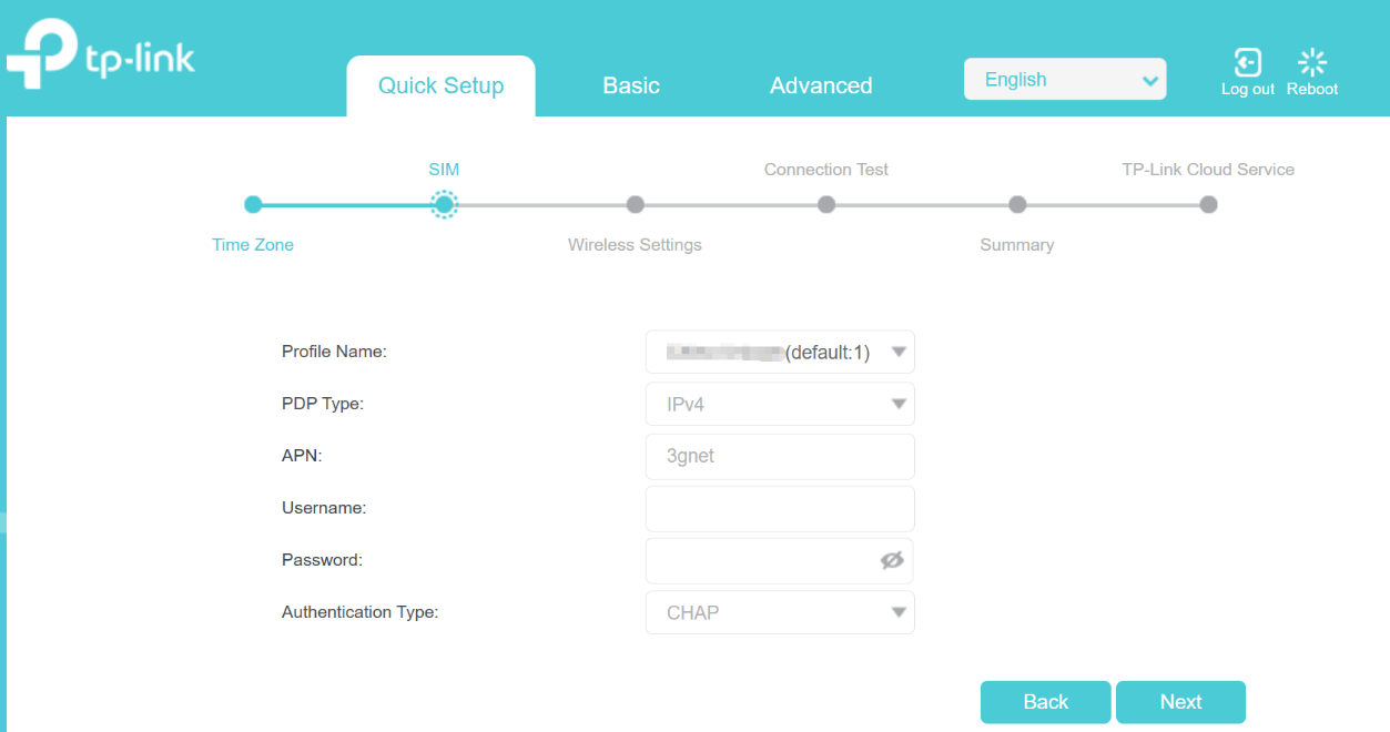 Confirm the information provided by the SIM card’s ISP.