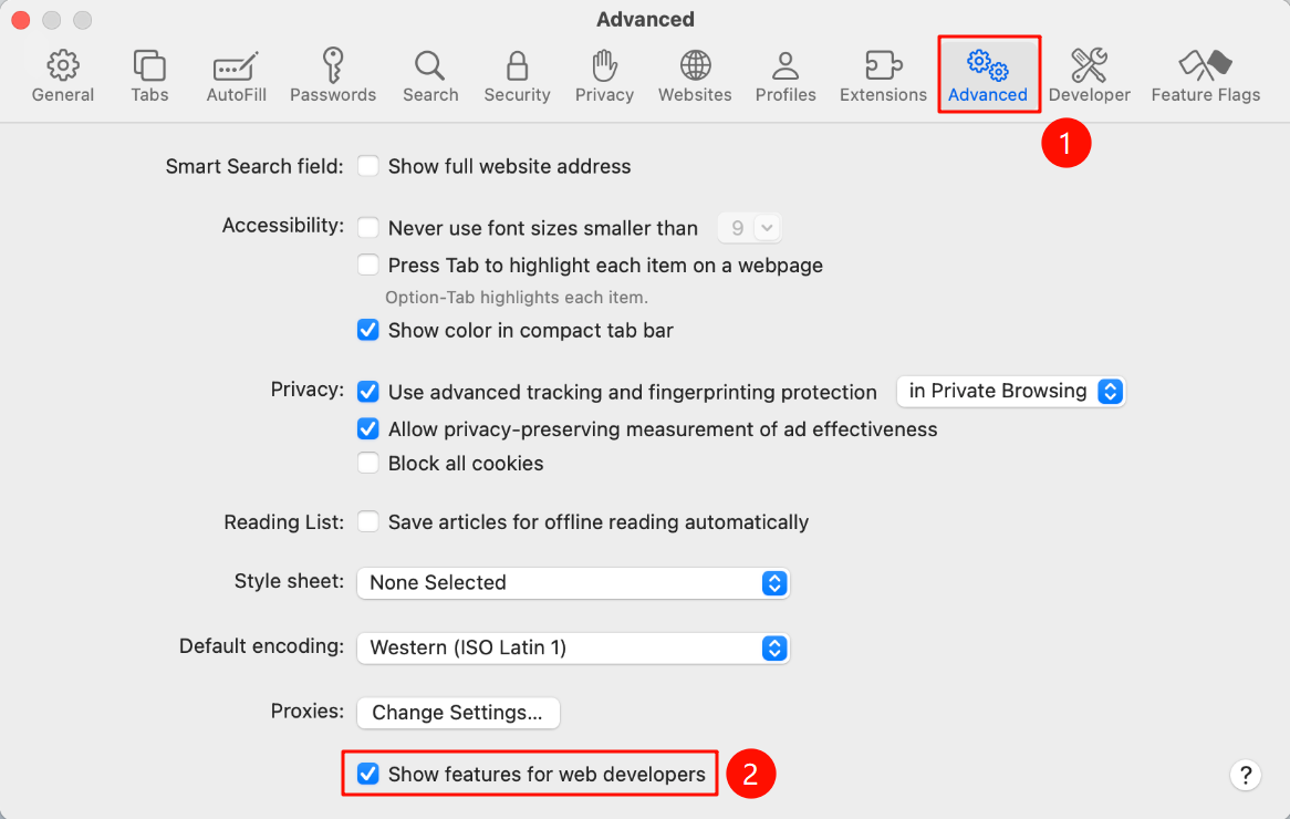 The way to open Show features for web developers.