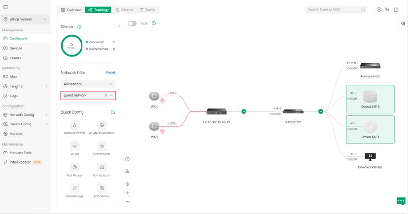 Example C of different filters and different highlight results.