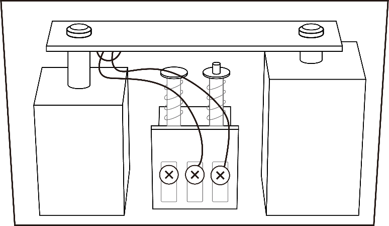 The connection of the mechanical chime.