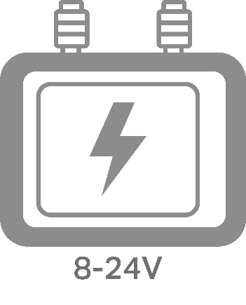 The transformer needs to be between 8-24V.