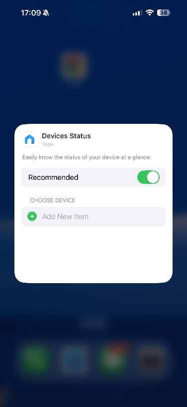 A page where you can add devices.