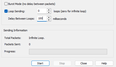 Choose the sending mode.