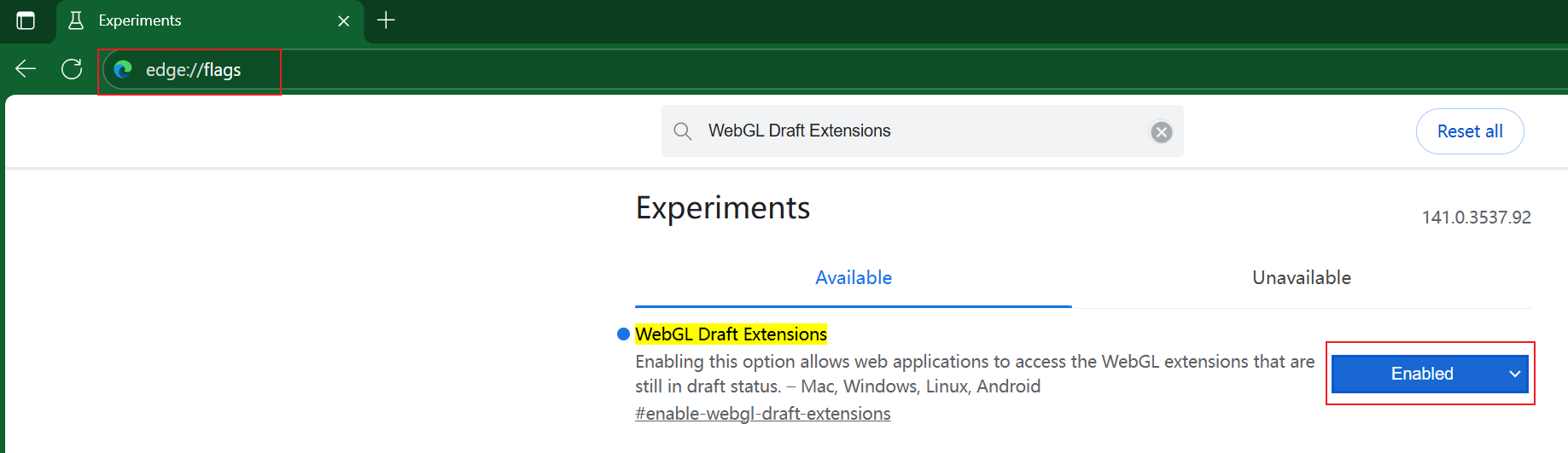 Showcase mentioned configuration.