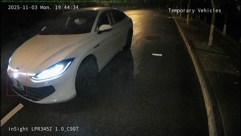 Show an example of unclear license plate.