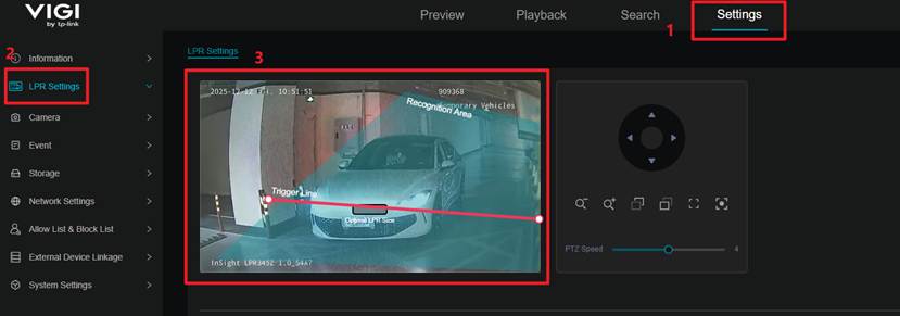 Show how to save LPR settings.