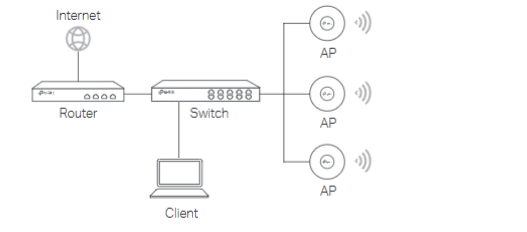 Sample topology for EAP Setup.