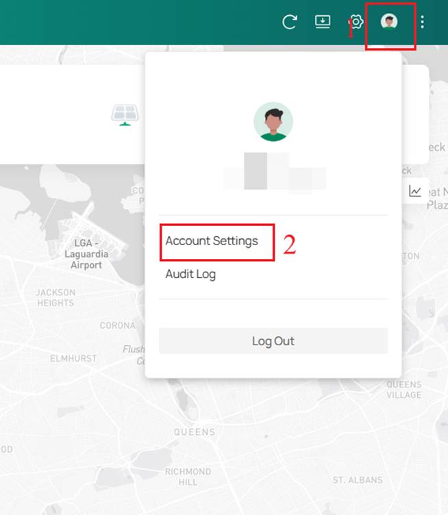 Go to account settings.