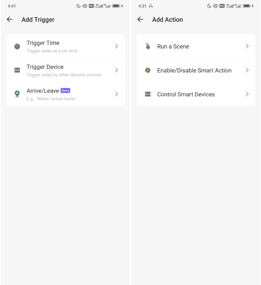 Add Triggers and Actions.