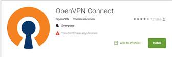 The guide for downloading OpenVPN software.
