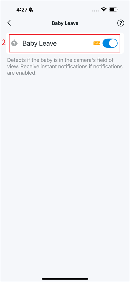 The location where you can enable/disable “Baby Leave”.