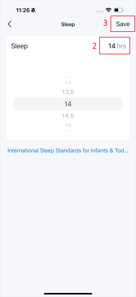 The locations where to set the duration and “Save”.