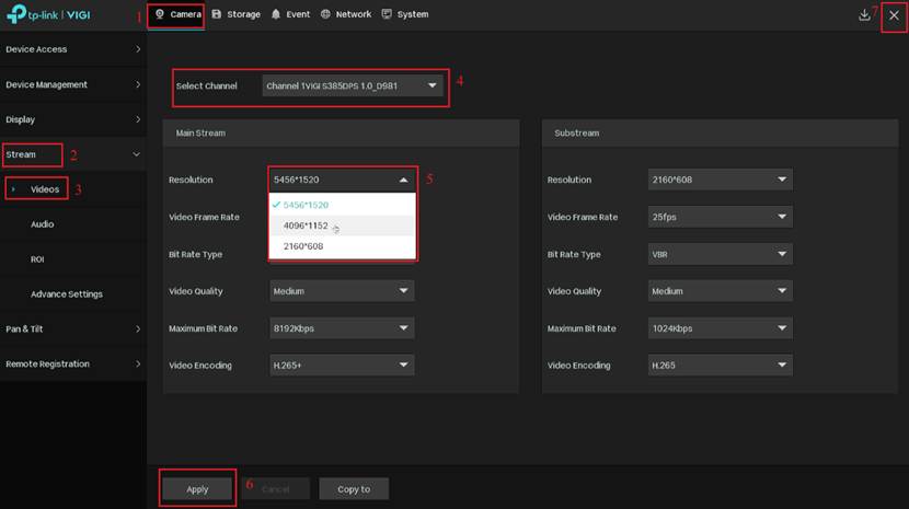 Reduce the main stream’s resolution