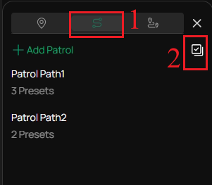 Display the location of the batch button.