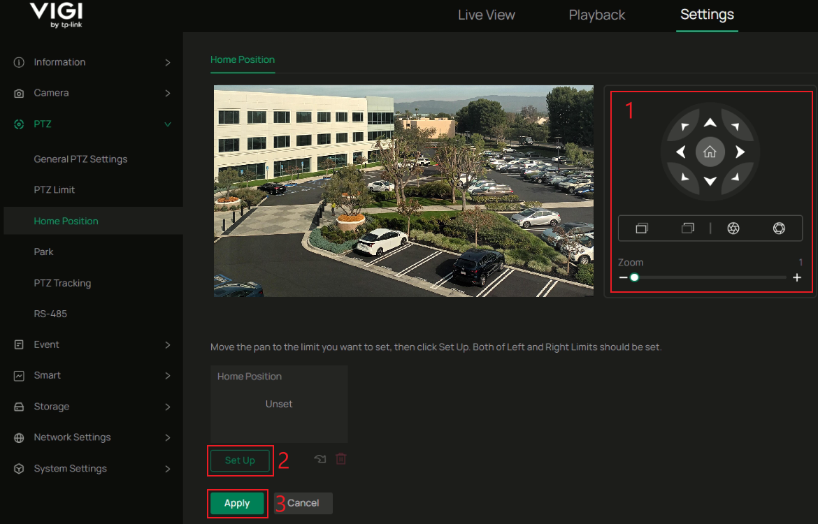 Setting the Home Position.