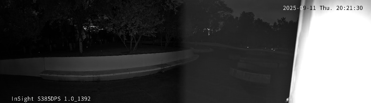 Glare in infrared mode.