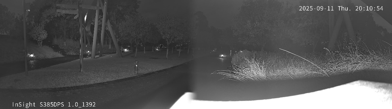 Excessive glare in infrared mode.