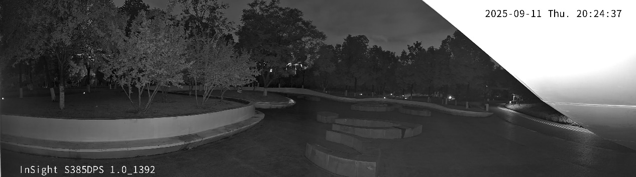 Reflections in infrared mode.