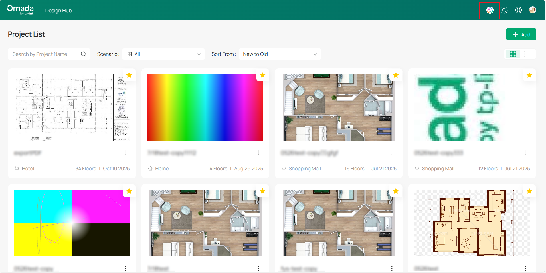 The Omada AI Sales icon is dragged to the top menu bar of the page.